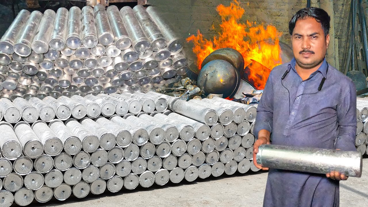 Amazing Aluminum Recycling Process and Tour of a Bars Making in Factory