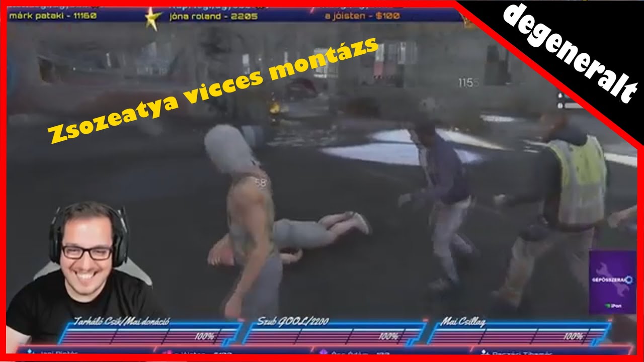 Zsozeatya GTA V RP nevetés - vicces jelenetek montázs (by:degeneralt)