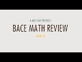 BACE Math Review Part 2 – Basic Laboratory Calculations for Biotechnology
