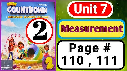 Oxford new countdown book 2 third edition unit 7 | Measurement |countdown 2 unit 7 | 2 class math