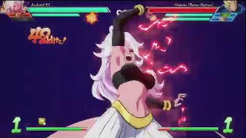 DBFZ: Android 21 100% combo (ToD without Assists & Ultimate Z Change)