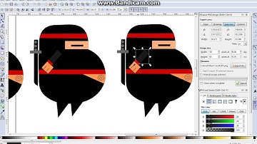 Create spring ninja character sprite Inkscape [FREE DOWNLOAD resource]