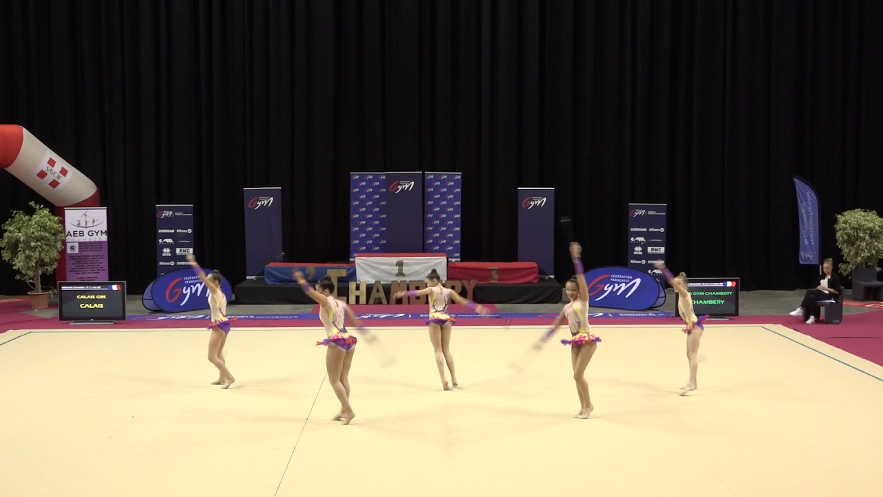 FRANCE 2018   Nationale Ensemble 13 ans et moins GR   AEB GYM CHAMBERY