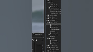 How to create a blur effect in adobe premiere pro?