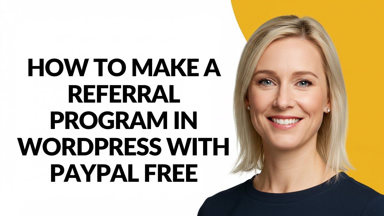 How to Make a Referral Program In Wordpress with Paypal Free - Julia'sTutorials