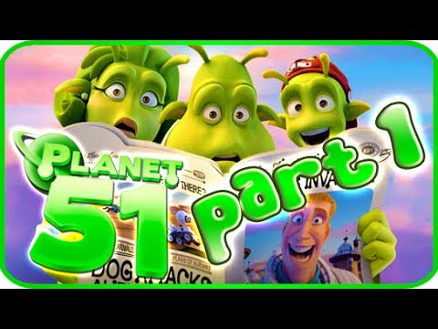 Planet 51 Walkthrough Part 1 (PS3, Xbox 360, Wii) - Movie Game