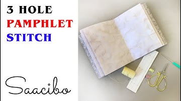 How To Bind Junk Journal Using 3 Hole Pamphlet Stitch