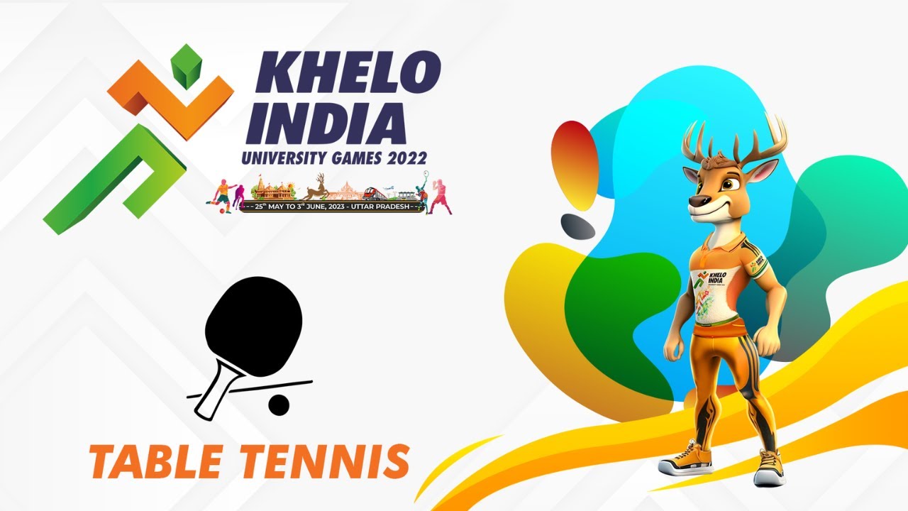 TABLE TENNIS LIVE 🏓 Khelo India University Games 2022, Uttar Pradesh Doordarshan Sports YouTube