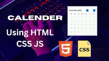 How To Create Mini Calendar Using HTML CSS and JavaScript