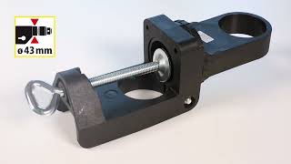 SOLID Universal Drill Clamp: Compact holder for power drills frees the hands @wolfcraftglobal