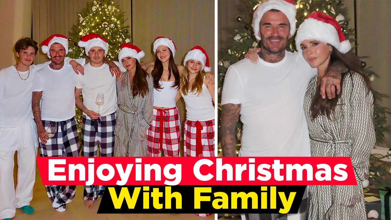 Victoria And David Beckham Pose With Their Kids For Family Christmas ...