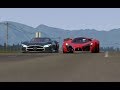 Battle Ferrari F80 Concept vs Mercedes-Benz Vision GT at Highlands