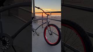 SKULLXBONES Men's Beach Cruiser 3 Speed - FLAT GREY/RED