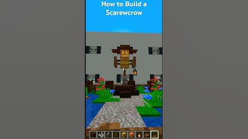 How to Build a Scarecrow #minecraft #tutorial #build #shorts #scarecrow #minecraftbuilding #