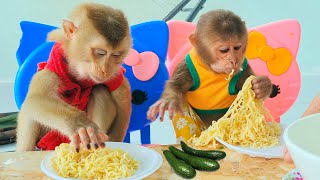 Sam boy & Asher don't like avocado, they both eat instant noodles