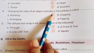 Class 4 Computer Chapter 5: MS Word and Graphical Illustration - Question Answers