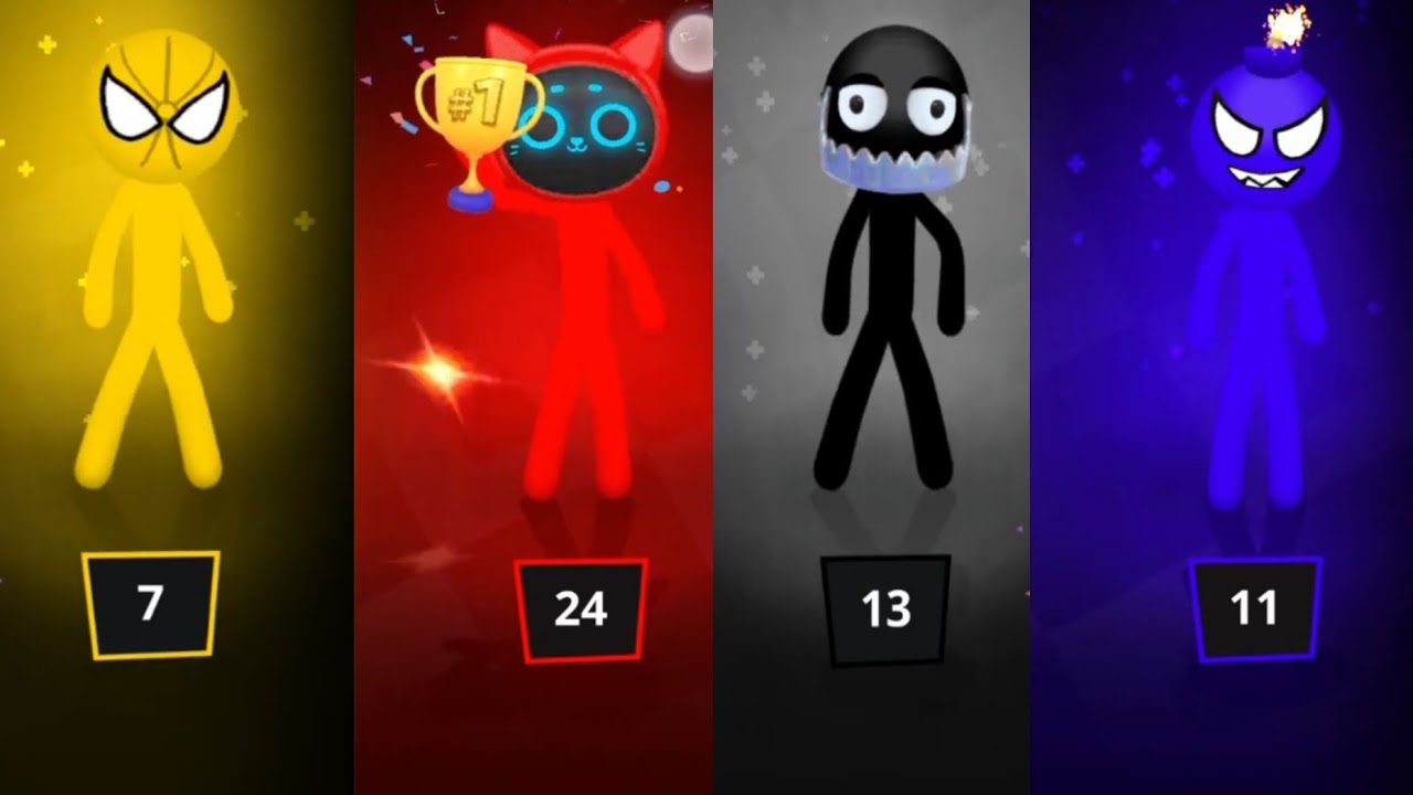 Stickman Party 1 2 3 4 Player Gameplay Satisfying MINIGAMES Walkthrough ...