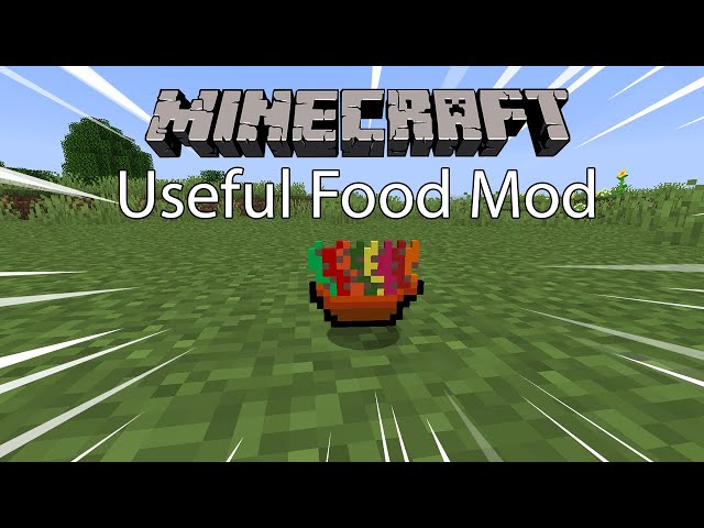Minecraft Mod พรีวิว - Mod อาหารมีประโยชน์ | Useful Food Mod [1.15.2]