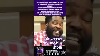 Famous Charlemagne And Dr. Umar Sends Message To Kanye To Pick A Side! #shorts Profile