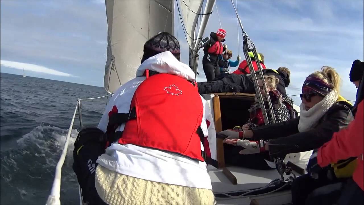 Sailing in Dalhousie Yacht Club's Frostbite 2015