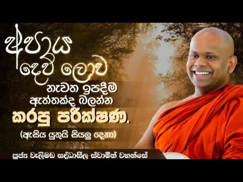 අපාය දෙව්ලොව නැවත ඉපදීම ඇත්තක්ද බලන්න කරපු පරීක්ශනය 🙏 / Walimada saddaseela thero🪷 