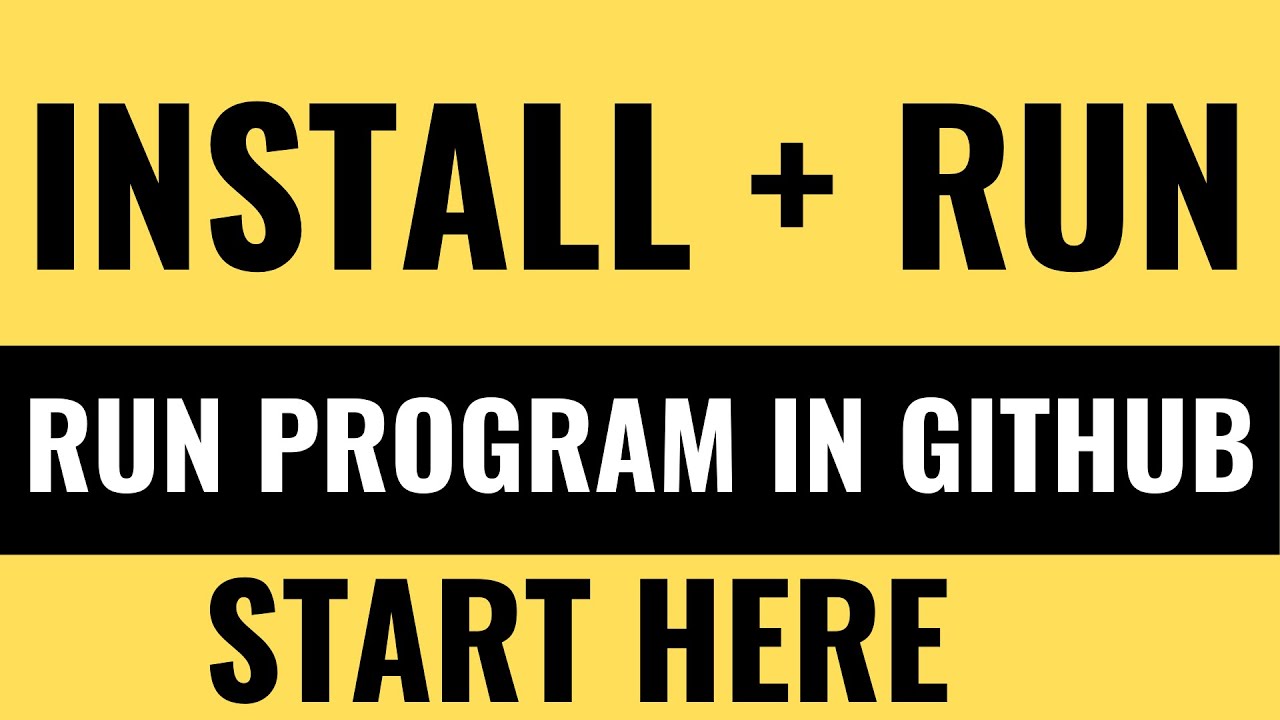 How to Run a Program from GitHub (Step-by-Step) - YouTube