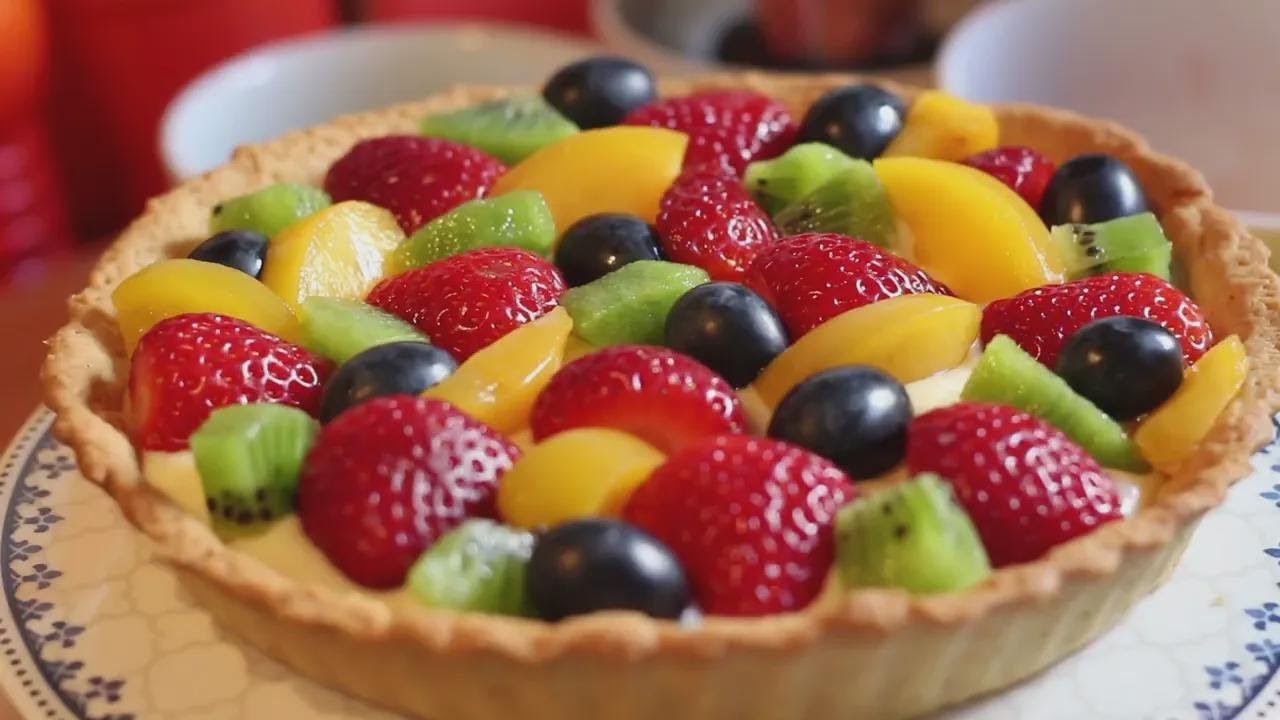 Tarta de frutas súper fácil de preparar