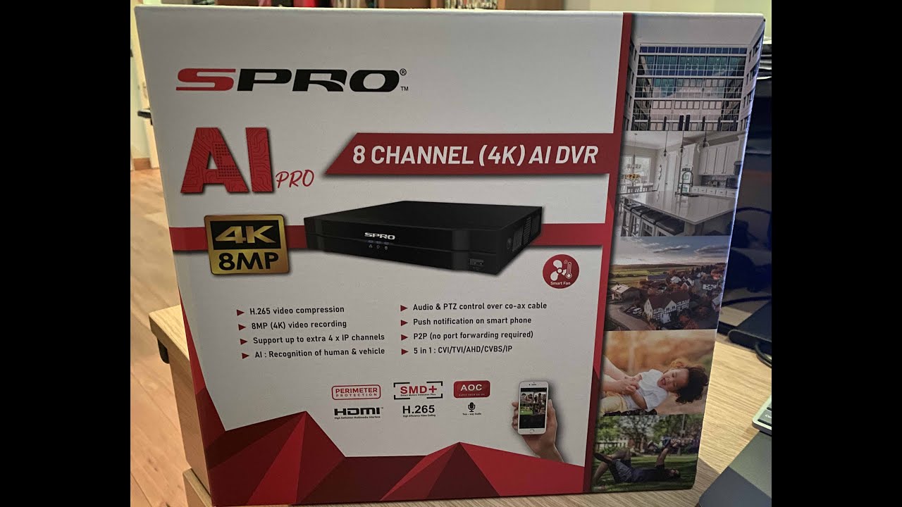 SPRO B6 DVR 8 Channel 4K (with AI) Review and Verdict