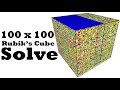 A.I. Solves a 100 x 100 Rubik's Cube