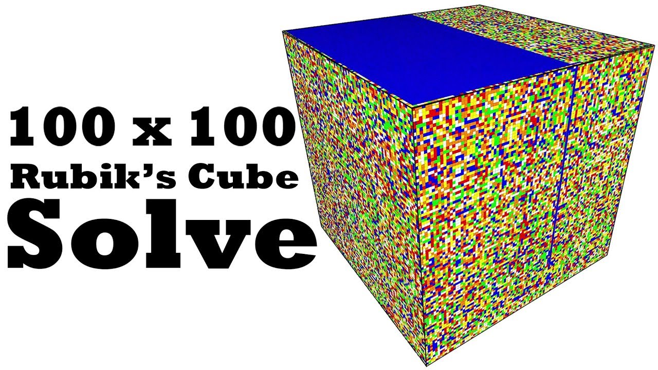 Cube solve. 100x100 кубик Рубика. Кубик Рубика 100 на 100. Кубик Рубика 1000 на 1000. Кубик 100х100.