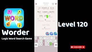 Worder Level 120 | Worder Logic Word Search Level 120 Answers
