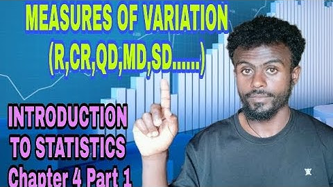 INTRODUCTION TO STATISTICS Chapter 4,Part 1in Amharic(በአማርኛ),Measures of Dispersion/Variation