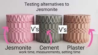 Jesmonite: Testing alternatives