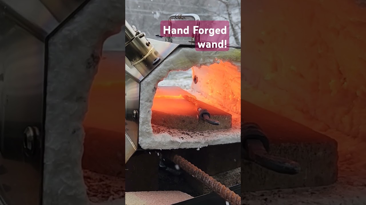 Hand forged wand 
