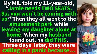 My husband’s family left my 11-year-old behind so her golden child cousin could have TWO SEATS…