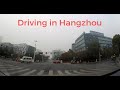 Driving in Hangzhou, Zhejiang, China.