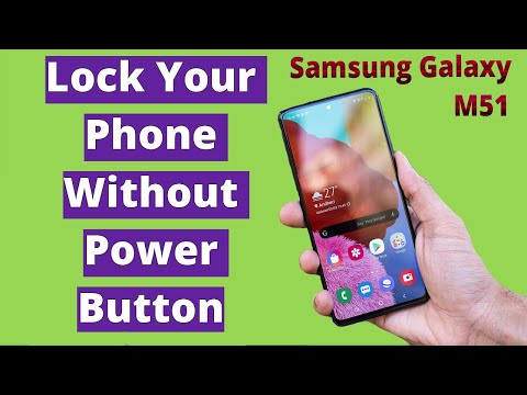 Samsung Galaxy M51 | Lock Your Phone Without Power Button | LockScreen Samsung m51