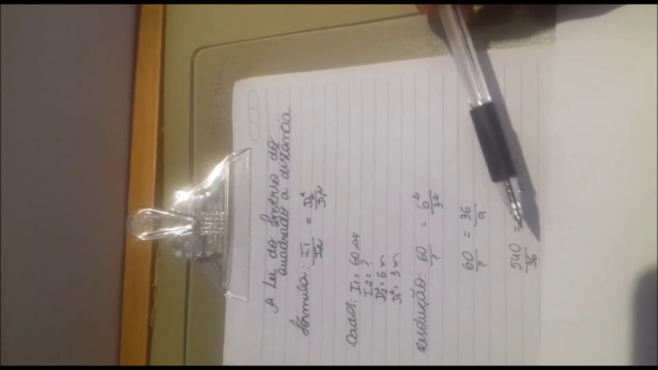 Lei do inverso do quadrado da distância YouTube Lei do inverso do quadrado da distância YouTube