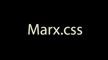 Marx.css - сброс css стилей