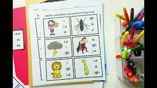 Long Vowel Sounds Worksheets for Kindergarten–2nd Grade  Phonics Reading Printables