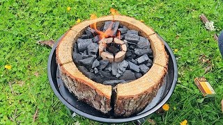 Burnie Grill All Wood Self Burning Grill Large