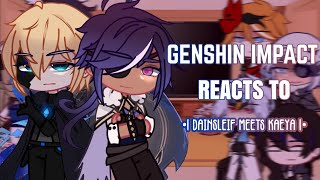 💛✨ Genshin Impact React to Dainsleif meets Kaeya 3.5 || Gacha Club