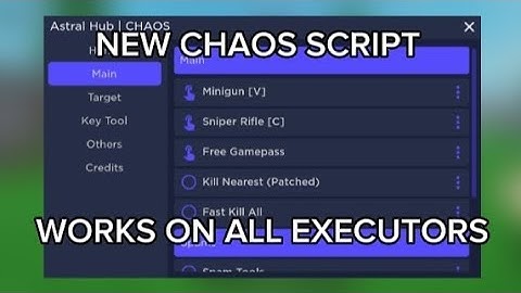 Roblox CHAOS Script | SynapseX, Krnl, Fluxus, Delta, Hydrogen, ArceusX