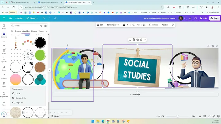 Google Classroom Headers in Canva