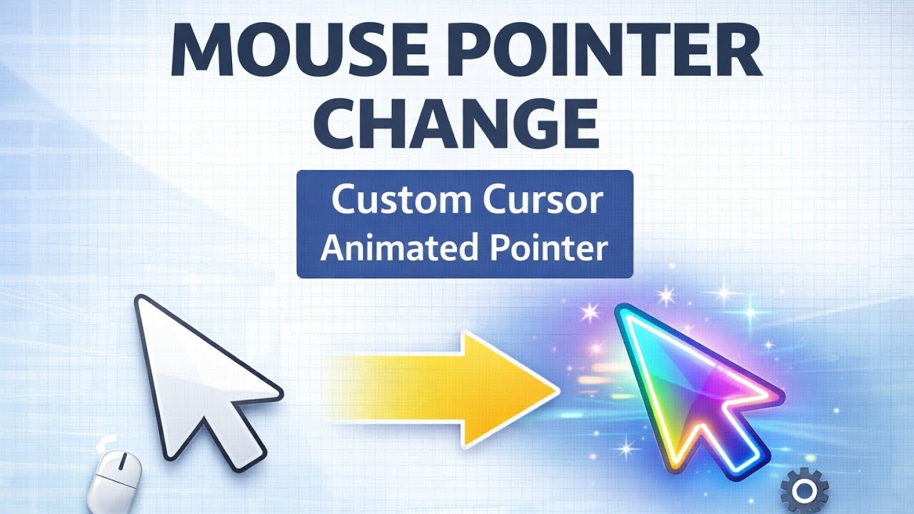 Animating Pointer Windows में Mouse Pointer कैसे Change करें 🖱️ | Custom & Animated ...