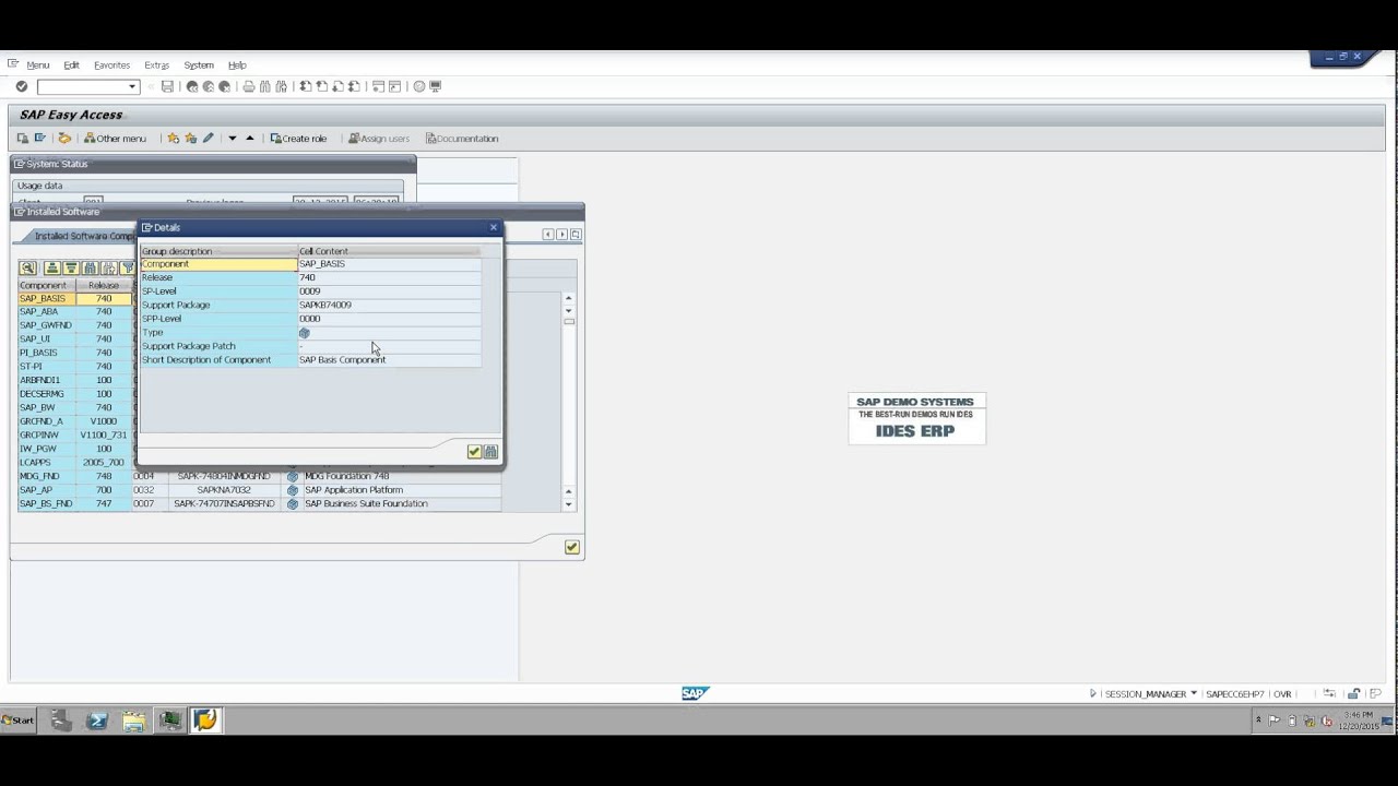SAP Admin - Check Component Version - YouTube