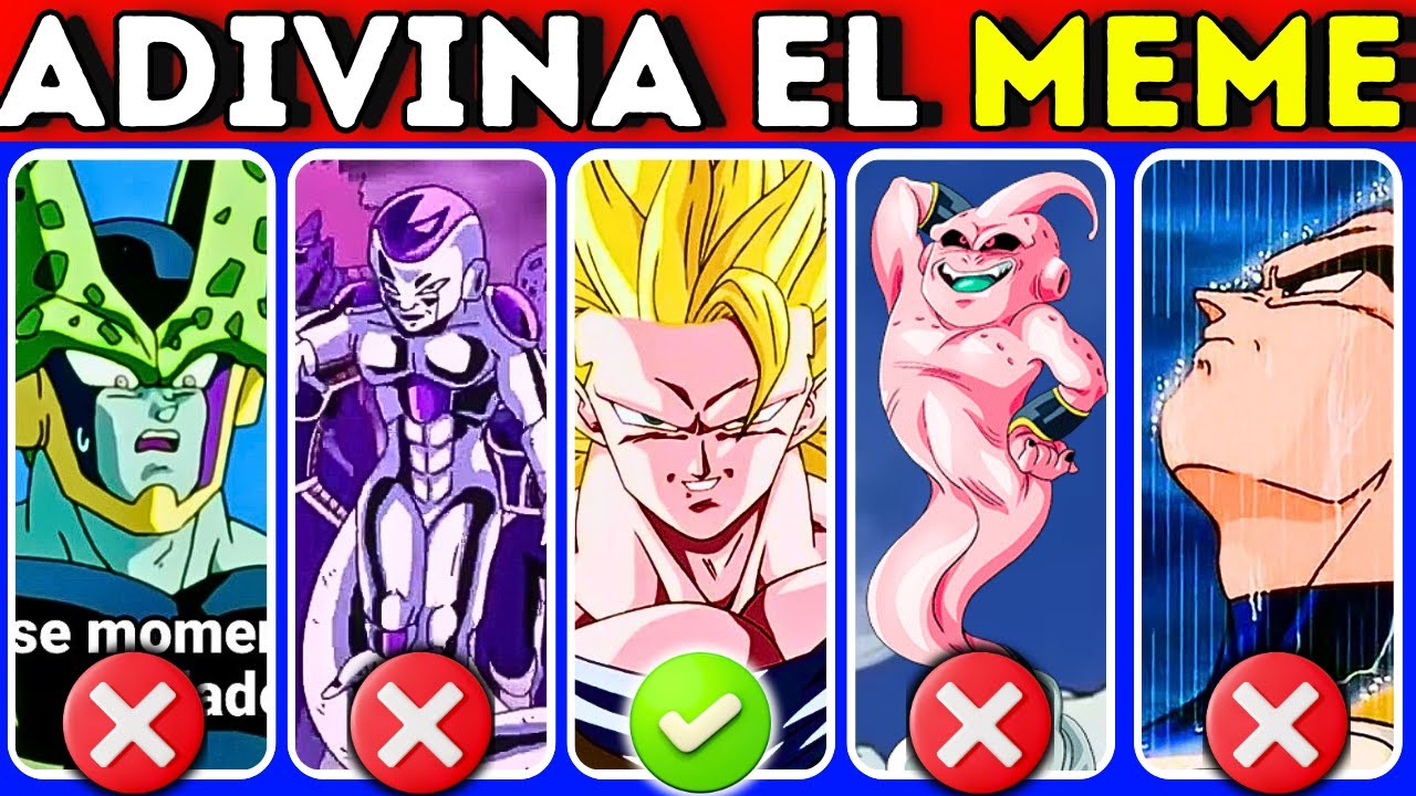 Adivina El Meme De DRAGON BALL😀 Por La Canción🎶Viejo Sabroso😏 Omg Papus😎Cell Terror😱Freezer💜Vegeta🌧️