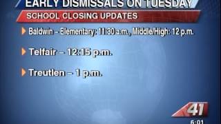 41NBC/WMGT- School Closings - 01.27.14