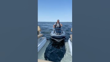 ➡️How does the Jetski🚀 get into the 🚤 ? #jetski #boat #boating #water