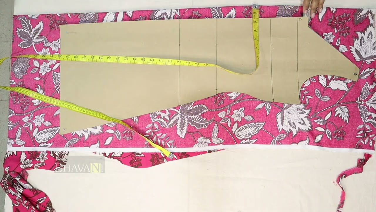 Kurta fabric cutting A line 